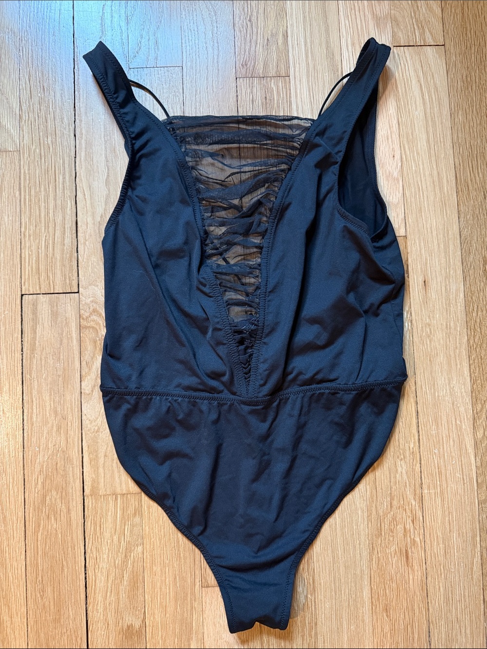 VS Mesh Front & Open Back bodysuit